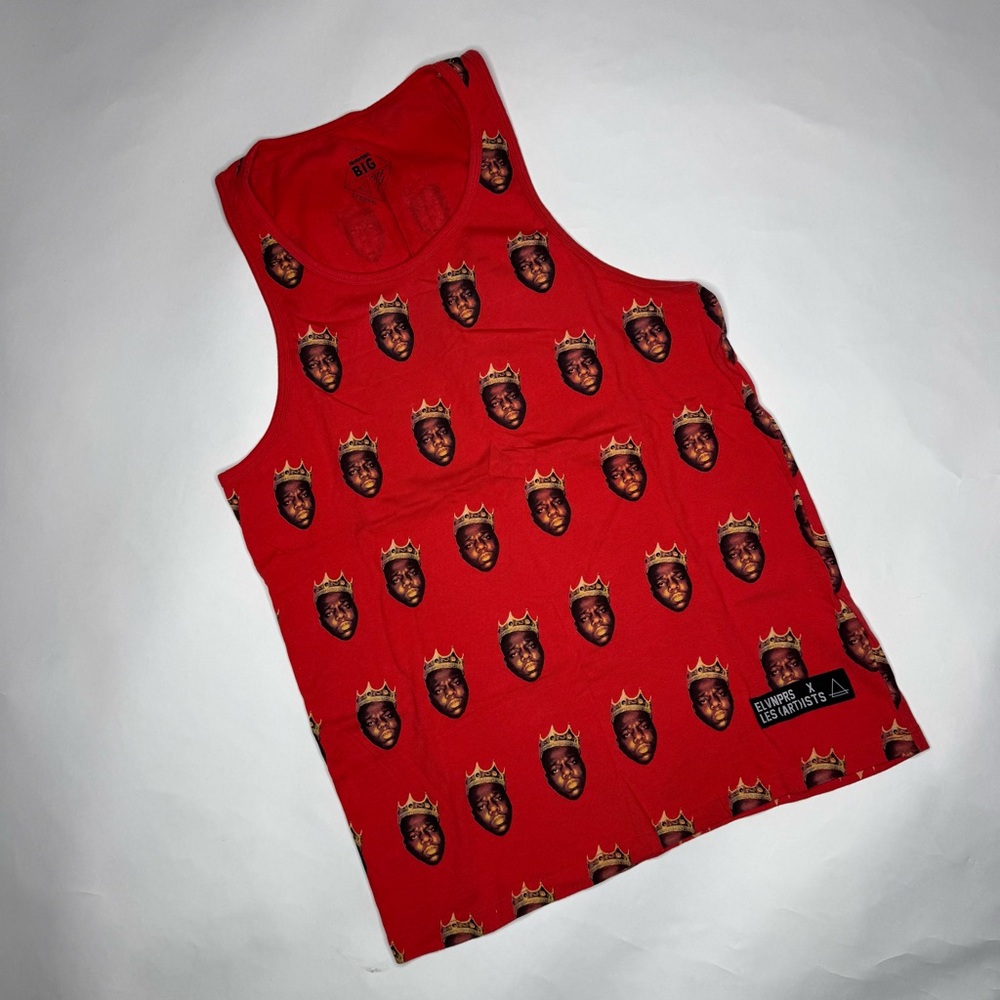 Eleven Paris Notorious B.I.G. Red Graphic Tank Top